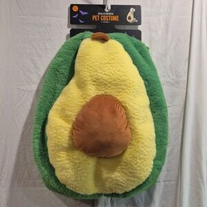 Meijer Avocado Halloween Pet Costume Plush XL Green Yellow Brown Brand New